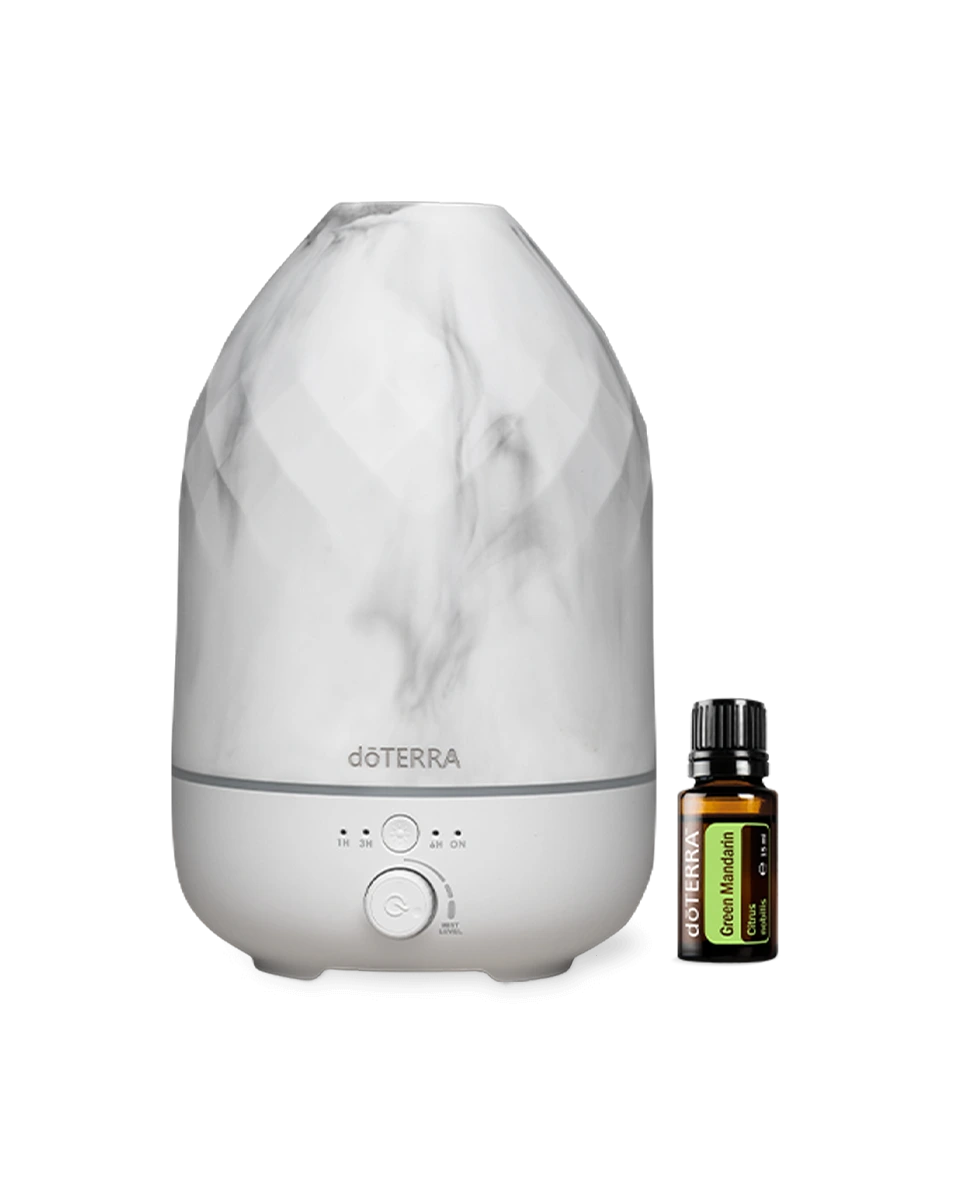 Volo marble diffuser and dōTERRA Green Mandarin essential oil