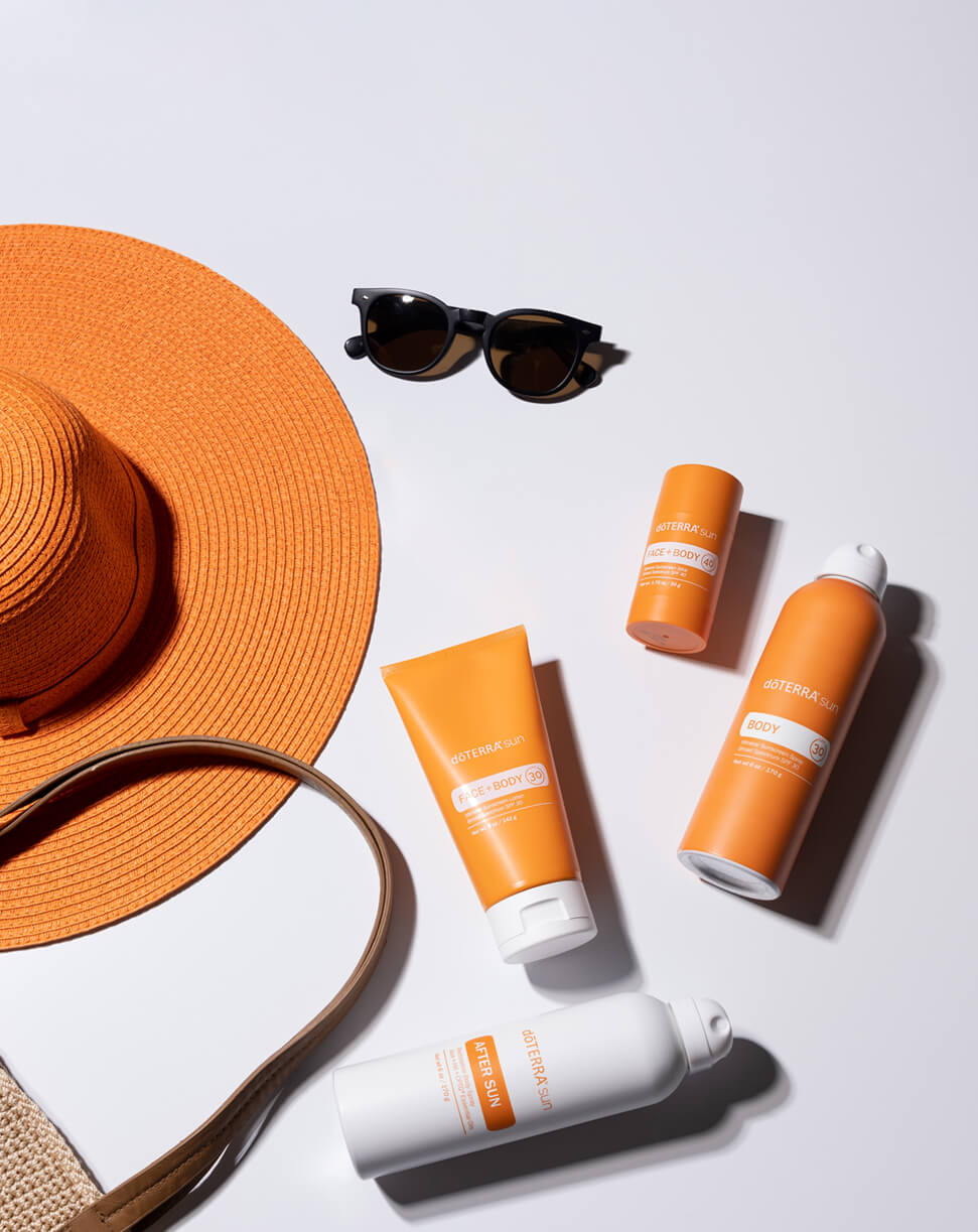 kit solaire minéral pour le visage et le corps Sun dōTERRA