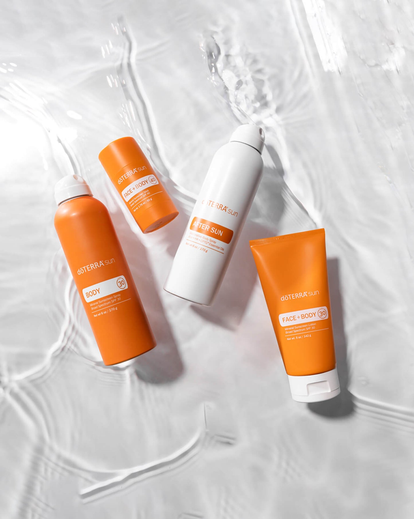 kit solaire minéral pour le visage et le corps Sun dōTERRA
