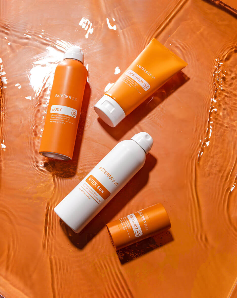 kit solaire minéral pour le visage et le corps Sun dōTERRA