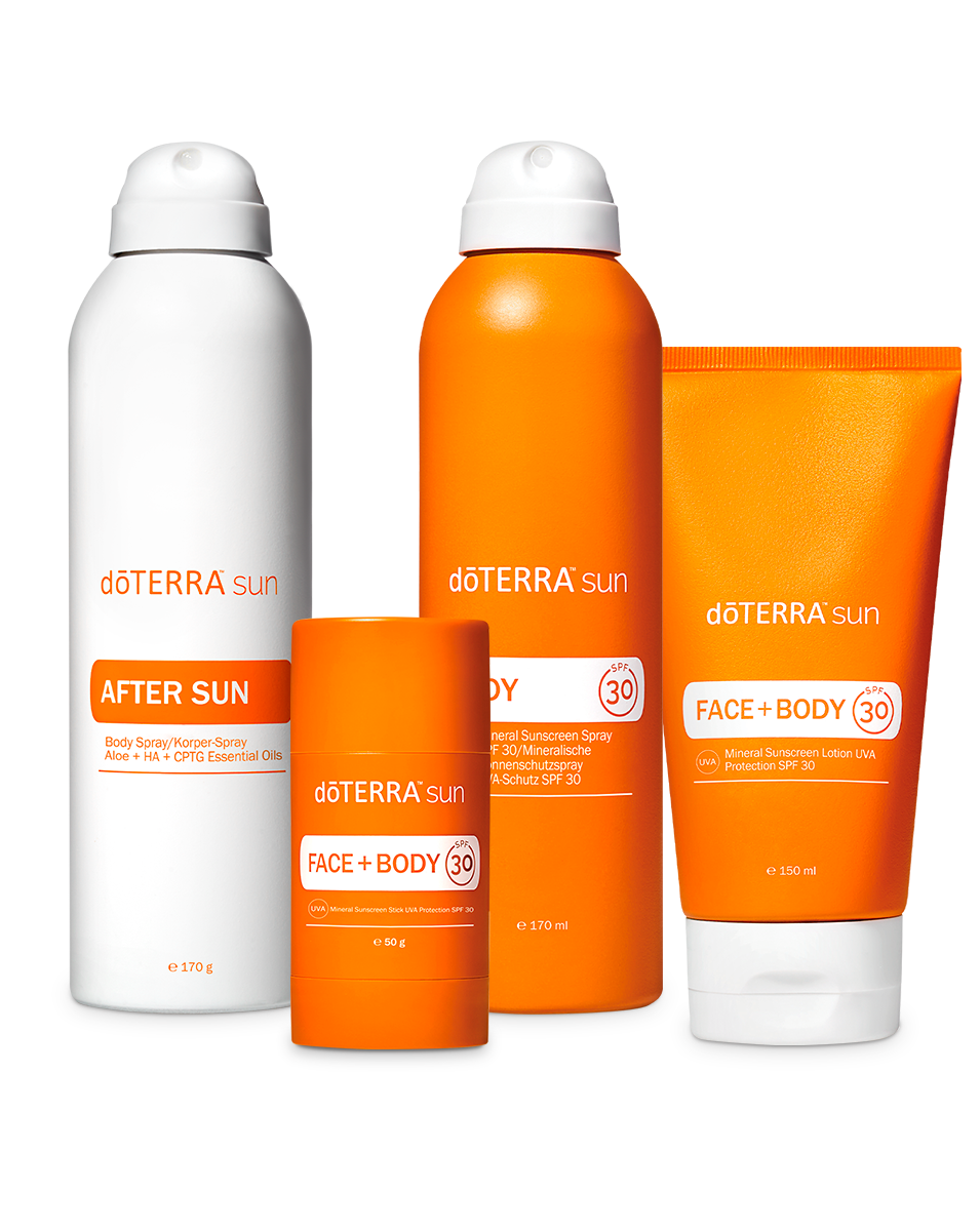 kit solaire minéral pour le visage et le corps Sun dōTERRA