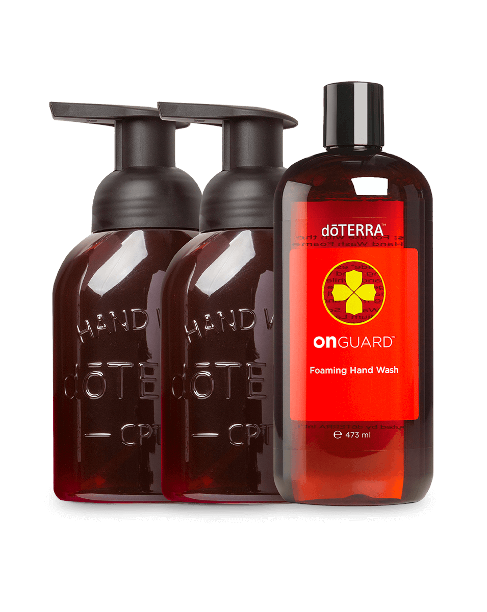On Guard Foaming Hand Wash & 2 Liquid Soap Dispensers