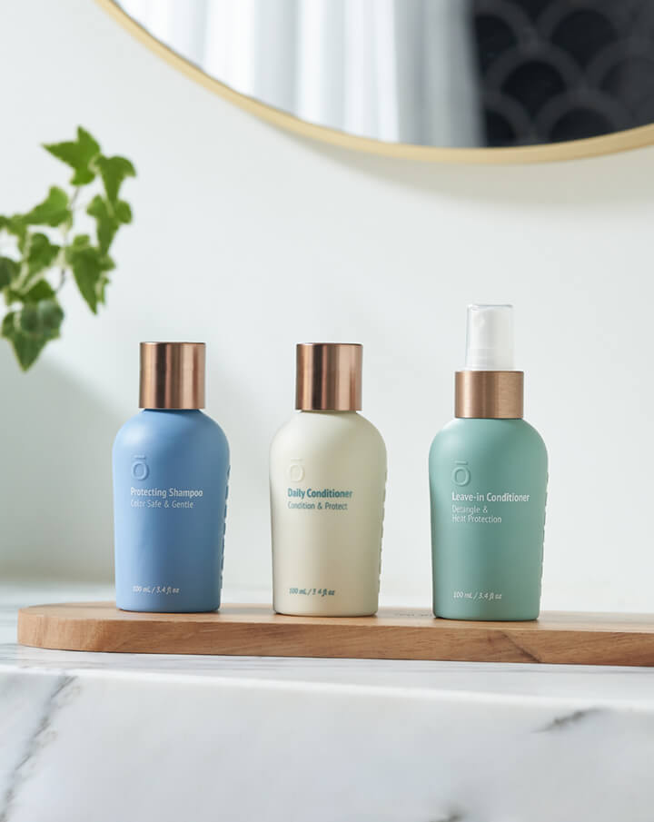 Mini trio rechargeable de soins capillaires de voyage dōTERRA