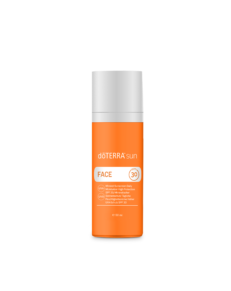 Crème solaire minérale hydratante SPF 30 pour le visage Sun dōTERRA | 50 ml