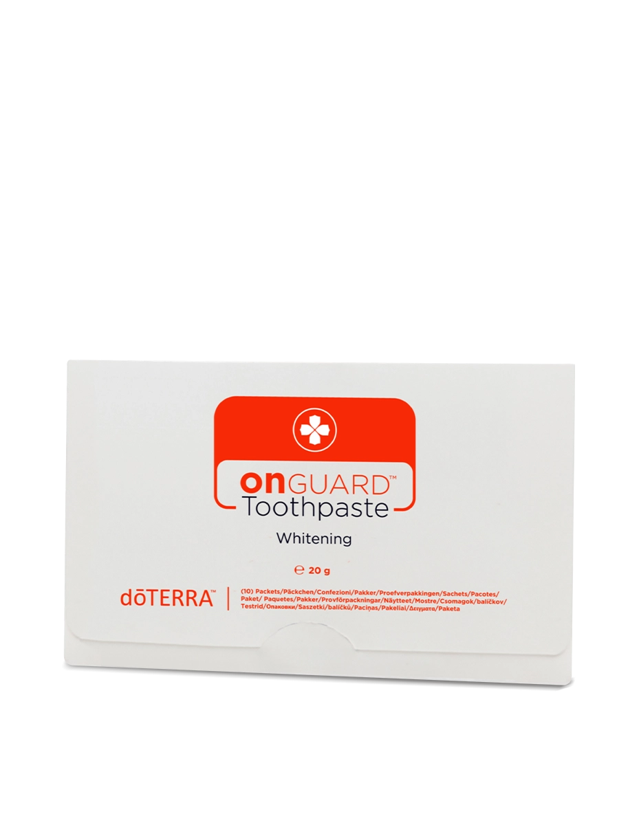 Échantillons de dentifrice blanchissant On Guard dōTERRA | 10 sachets de 2 ml