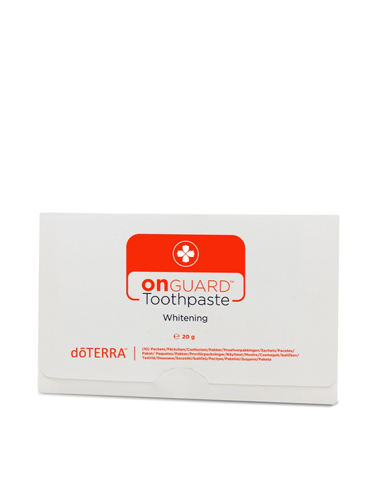 Échantillons de dentifrice blanchissant On Guard dōTERRA | 10 sachets de 2 ml