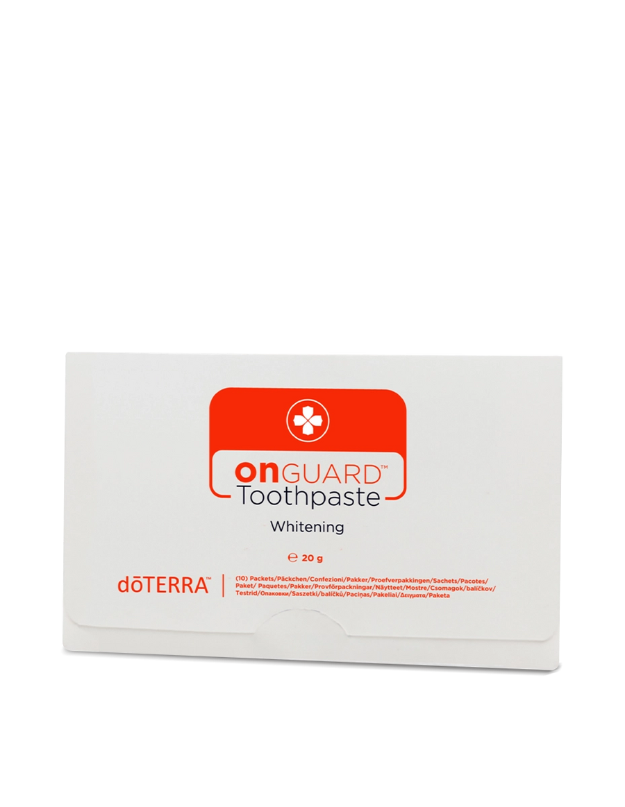 Échantillons de dentifrice blanchissant On Guard dōTERRA, 10 sachets de 2 ml