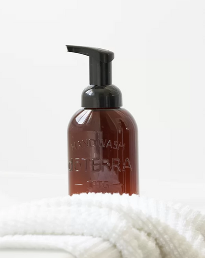 Distributeur ambré de savon liquide On Guard dōTERRA, 235 ml