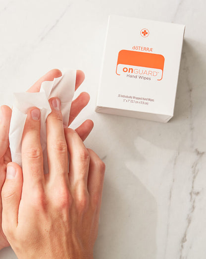 Lingettes pour les mains On Guard dōTERRA, 20 unités